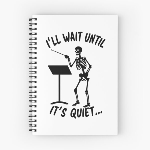 Item preview, i'll wait until it's quiet – funny music teacher skeleton designed and sold by DanielFrank9.