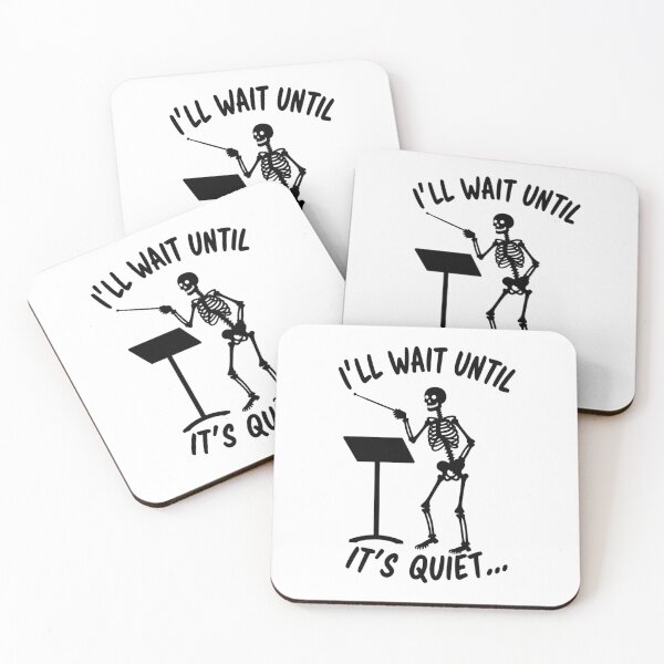 Item preview, i'll wait until it's quiet – funny music teacher skeleton designed and sold by DanielFrank9.