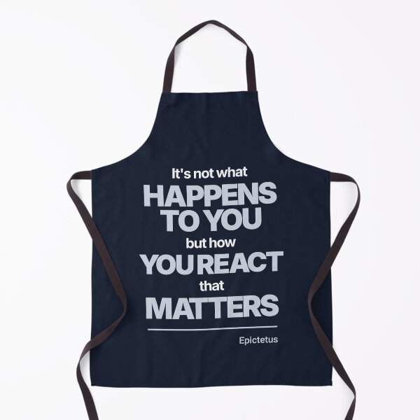 Item preview, It's Not What Happens to You But How You React That Matters - Epictetus - Minimalist Style Stoic Quote - Light Version designed and sold by Stoic Core.