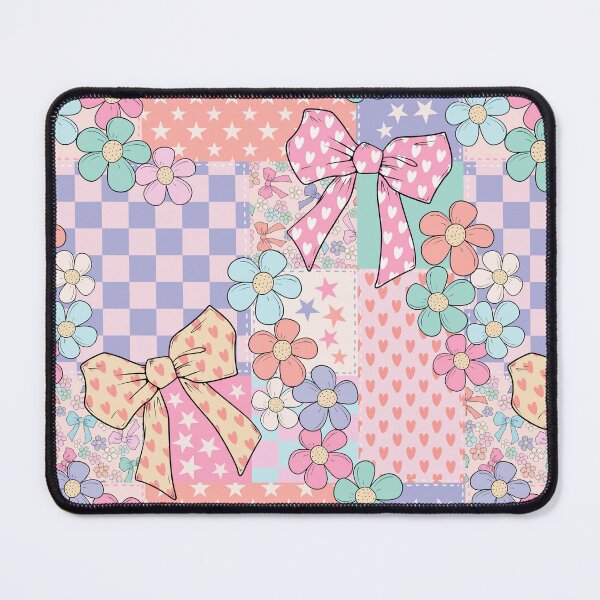 Item preview, Coquette Bow Floral Patchwork designed and sold by CreativeDraws42.