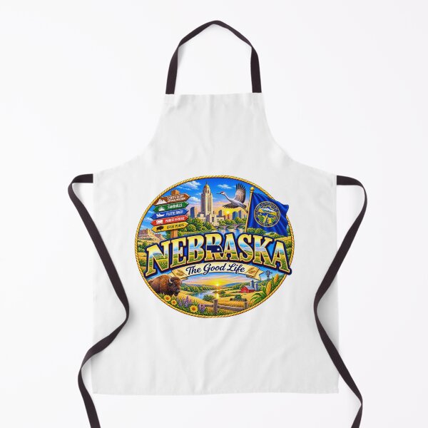 Item preview, Nebraska Good Life Travel Doodle designed and sold by Awarrie.