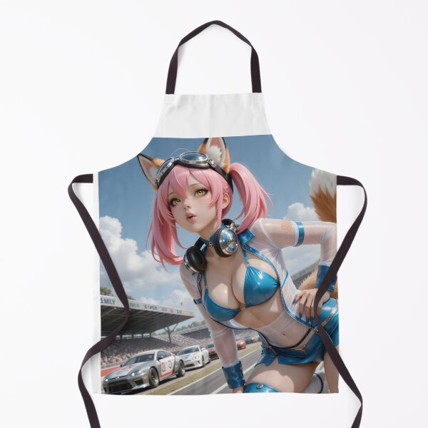 Item preview, Pink Hair Fox Girl Car Racing Anime designed and sold by Killington.