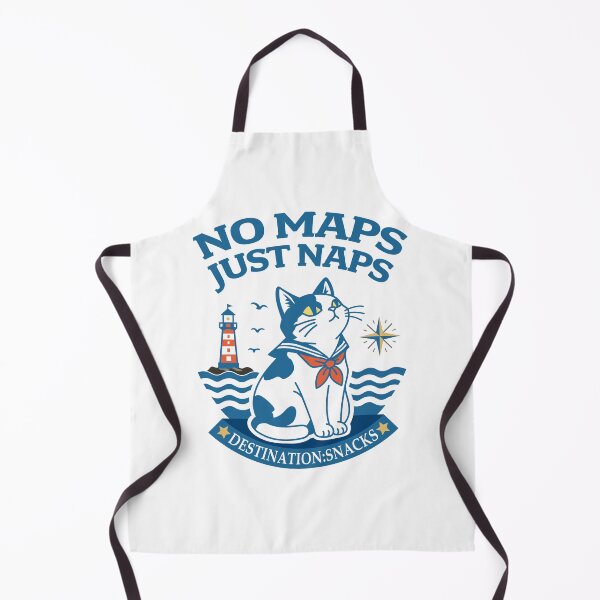 Item preview, Retro Sailor Cat & Lighthouse – Funny Nautical Cat Art_WH designed and sold by AckeeWolf.