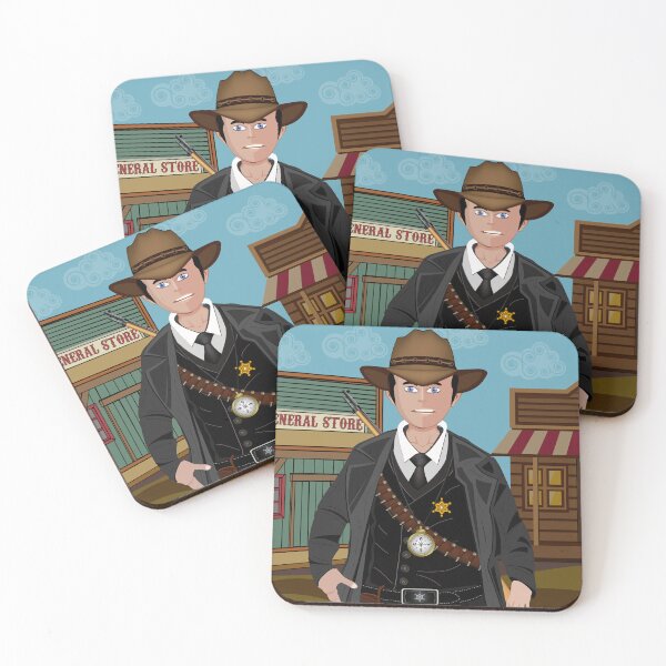 Item preview, The High Plains Marshal Vintage Wild West Outlaw Vector Art designed and sold by OutlawsDesign26.
