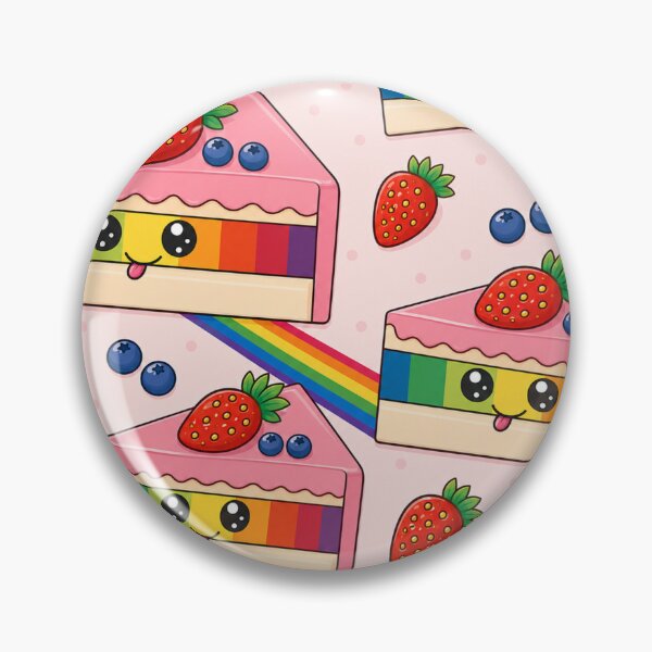 Item preview, Cute Kawaii Rainbow Layer Cake Pattern Illustration designed and sold by Suha Design Studio.