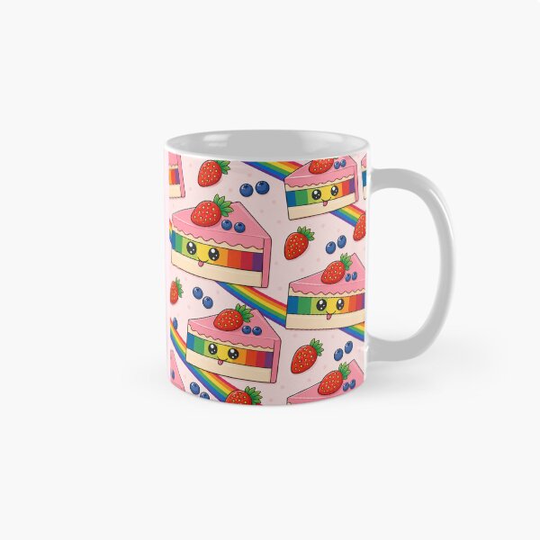 Item preview, Cute Kawaii Rainbow Layer Cake Pattern Illustration designed and sold by Suha Design Studio.
