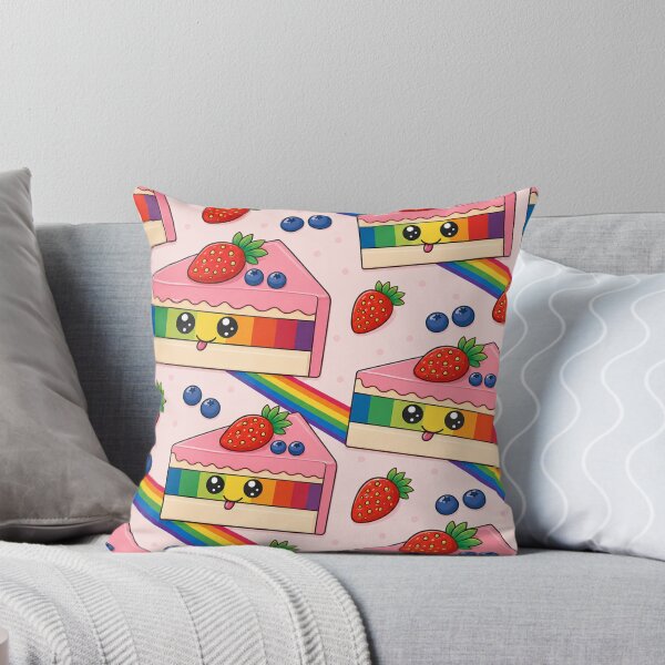 Item preview, Cute Kawaii Rainbow Layer Cake Pattern Illustration designed and sold by suha-art.