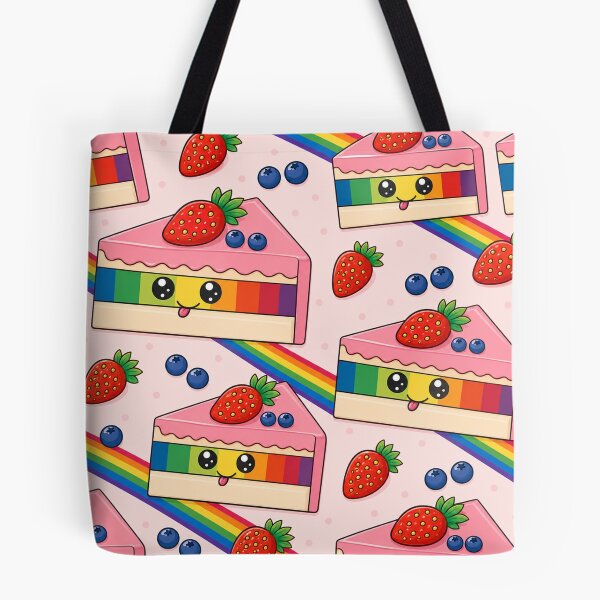 Item preview, Cute Kawaii Rainbow Layer Cake Pattern Illustration designed and sold by Suha Design Studio.