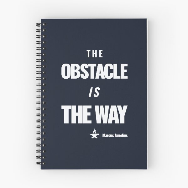 Item preview, The Obstacle Is the Way - Marcus Aurelius - Bold Stoic Motivational Quote - Light Version designed and sold by Stoic Core.