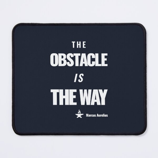 Item preview, The Obstacle Is the Way - Marcus Aurelius - Bold Stoic Motivational Quote - Light Version designed and sold by Stoic Core.