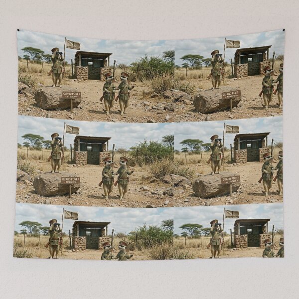 Item preview, Meerkats on guard designed and sold by Mplayz.