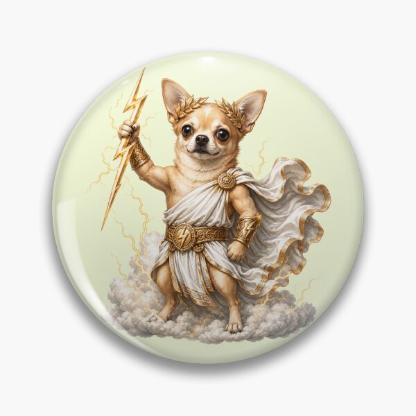 Item preview, Zeus Chihuahua God of Thunder designed and sold by Skyrocketz.