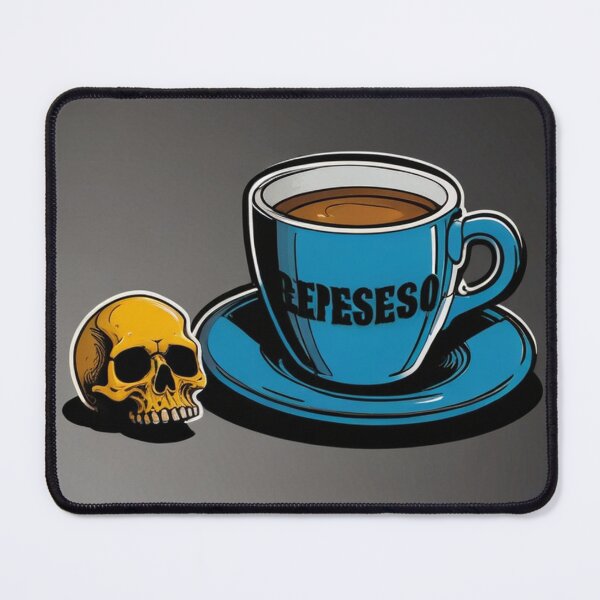 Item preview, More Espresso Less Depresso Coffee Sticker Wall Art | Minimalist Anime Illustrat designed and sold by Joy-boy-op.