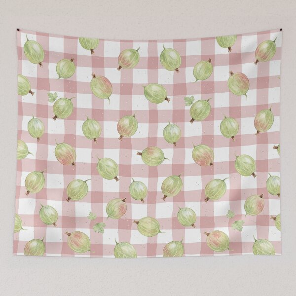 Item preview, Gooseberries pattern watercolor designed and sold by tampansgang.