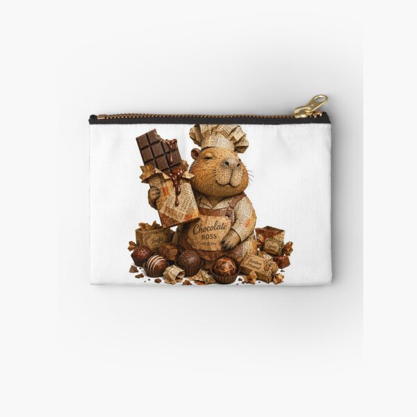 Item preview, Newspaper Capybara Chocolate Chef With Treats designed and sold by Snurly.