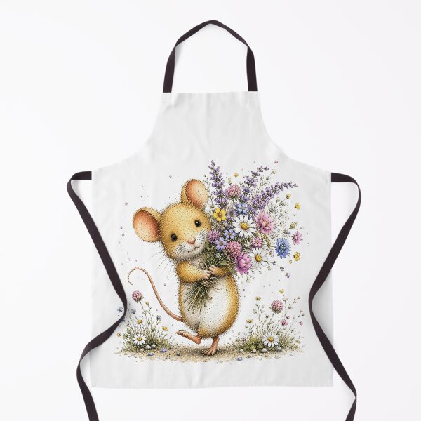 Item preview, Cute Mouse and Wildflowers designed and sold by PetalGarden.