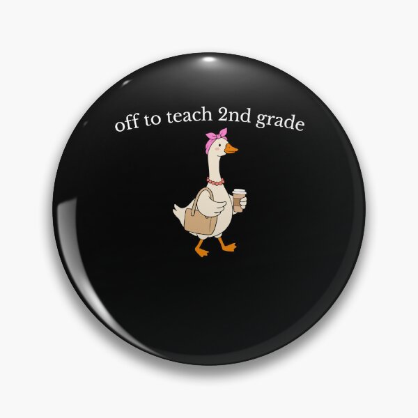 Item preview, Off to Teach 2nd Grade Funny Goose Teacher designed and sold by FreshVibe Prints.