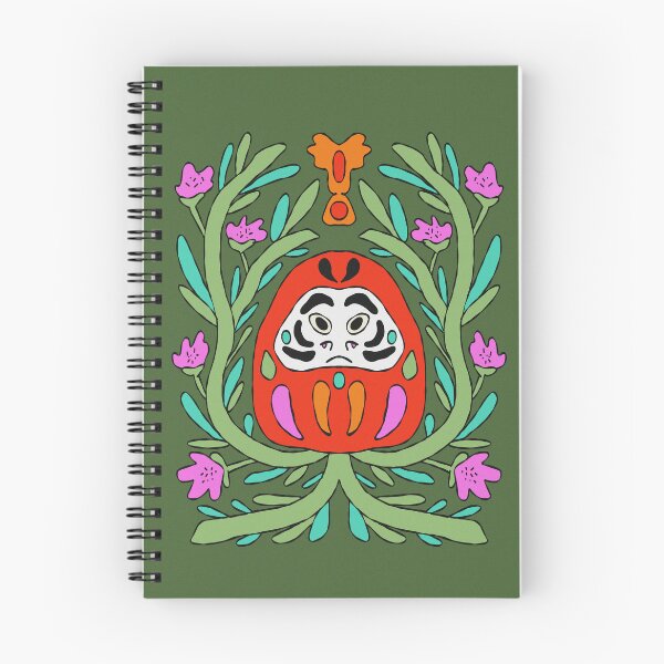 Item preview, Daruma Doll and the Wild Blooms designed and sold by adamstav-prints.