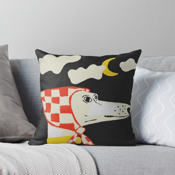 Item preview, Babushka Dog Night Walk Folk Print designed and sold by adamstav-prints.