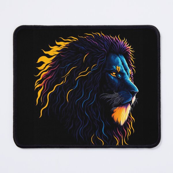 Item preview, Neon Lion Art | Majestic King of Beasts Digital Artwork | Dark Aesthetic Wildlife Design designed and sold by Pixel Rush.