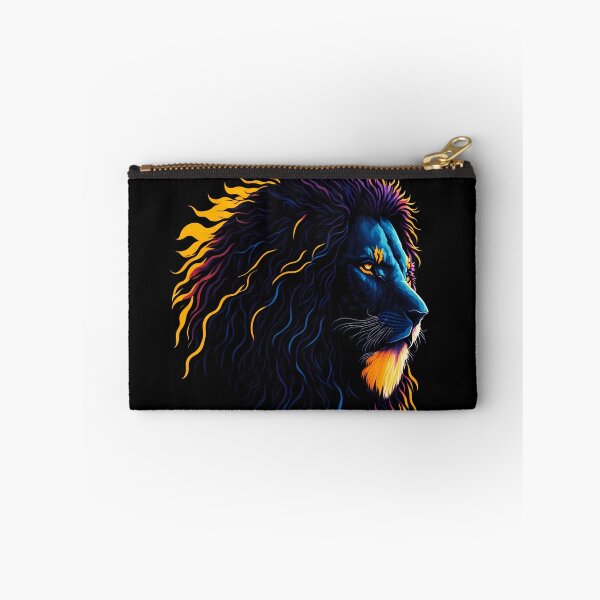 Item preview, Neon Lion Art | Majestic King of Beasts Digital Artwork | Dark Aesthetic Wildlife Design designed and sold by Pixel Rush.