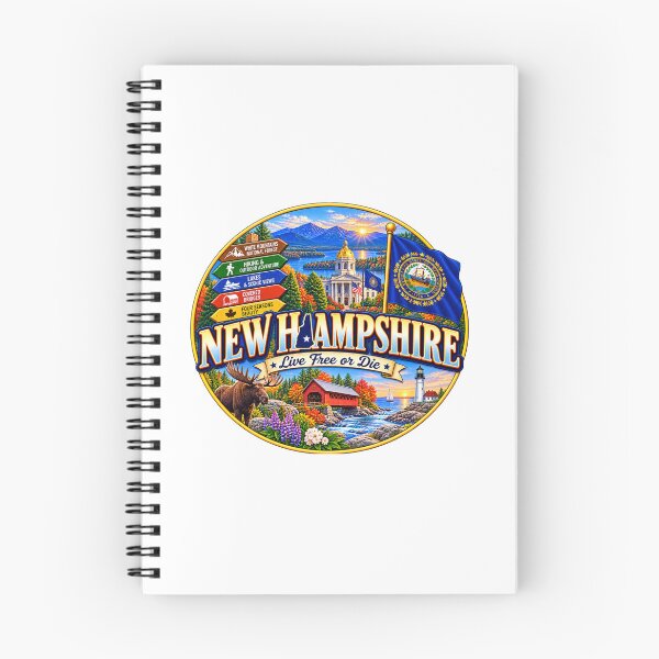 Item preview, New Hampshire Live Free or Die Travel Doodle designed and sold by Awarrie.