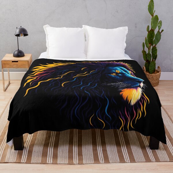 Item preview, Neon Lion Art | Majestic King of Beasts Digital Artwork | Dark Aesthetic Wildlife Design designed and sold by Pixel Rush.