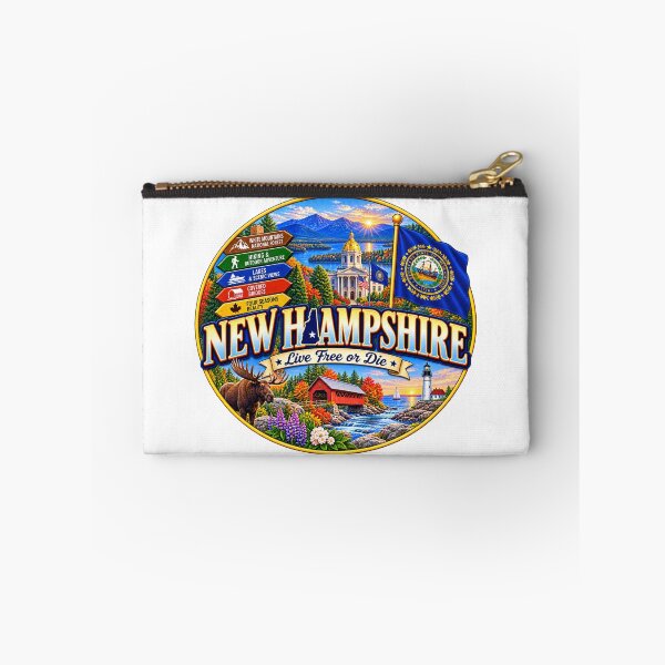 Item preview, New Hampshire Live Free or Die Travel Doodle designed and sold by Awarrie.