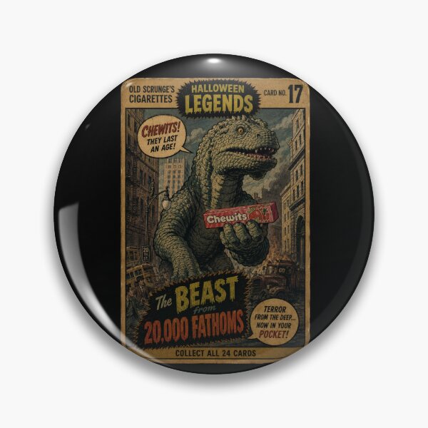 Item preview, The Beast from 20,000 Fathoms - Halloween Trading Cards designed and sold by halibutgoatramb.