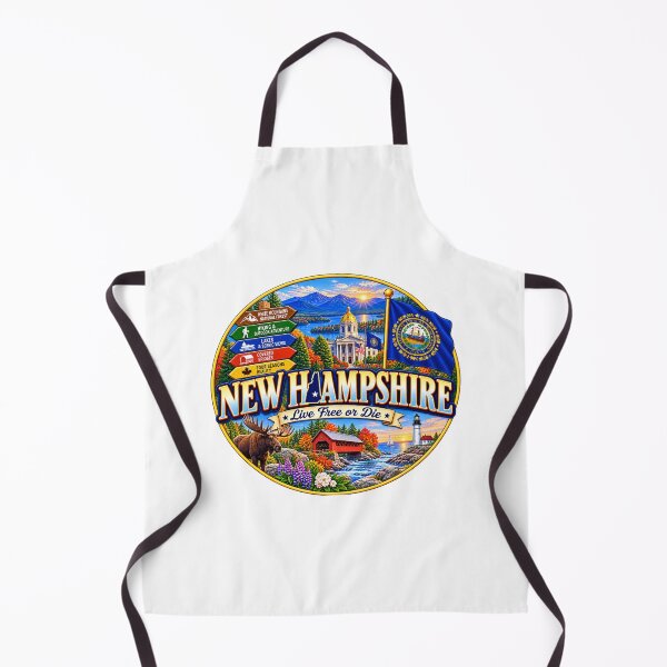Item preview, New Hampshire Live Free or Die Travel Doodle designed and sold by Awarrie.