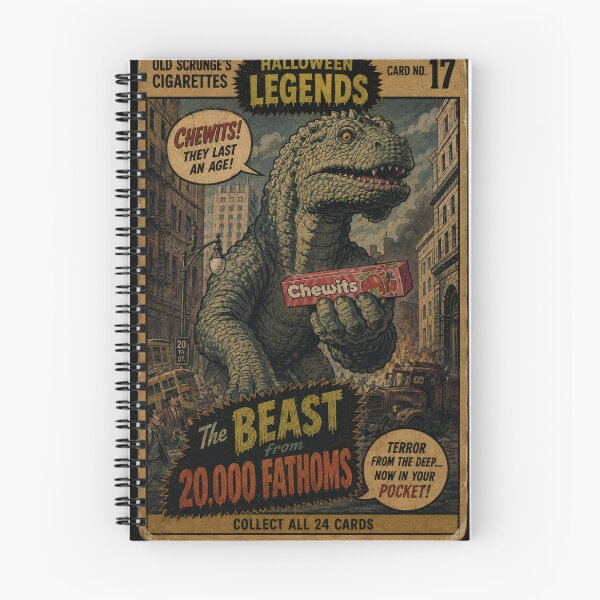 Item preview, The Beast from 20,000 Fathoms - Halloween Trading Cards designed and sold by halibutgoatramb.
