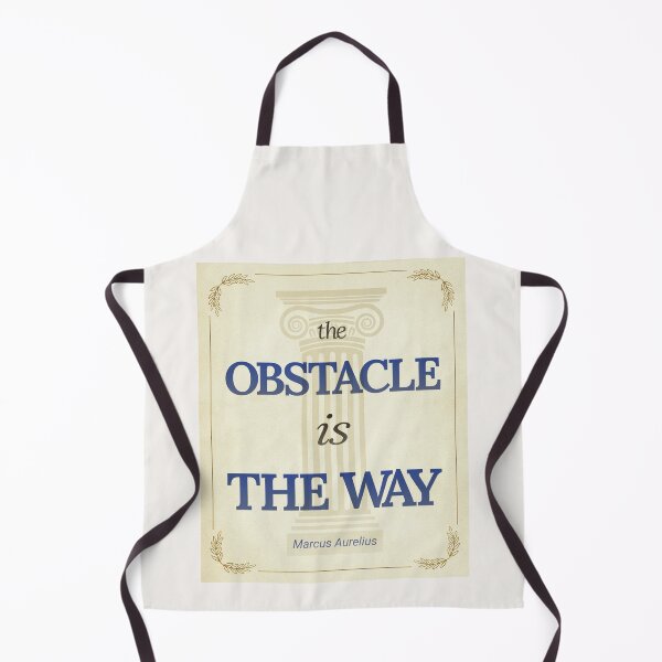 Item preview, The Obstacle Is the Way - Marcus Aurelius - Elegant Script Stoic Quote - Egyptian Blue Version designed and sold by Stoic Core.