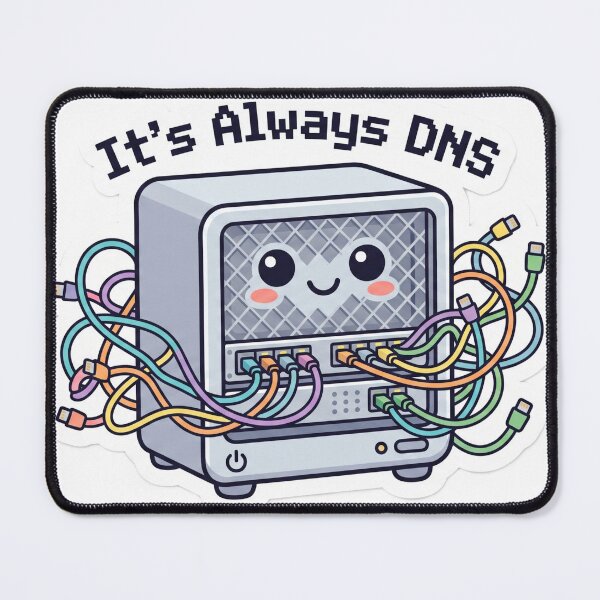Item preview, Its Always DNS Cute Network Engineer Server Laptop Sticker designed and sold by nour-lawra.