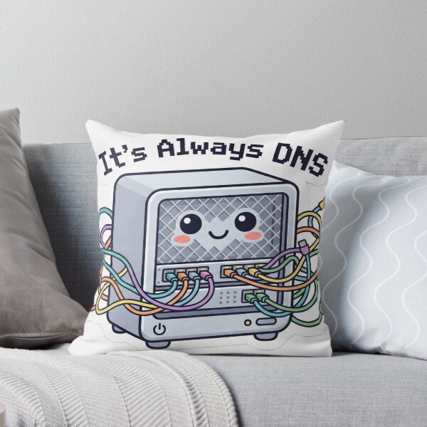 Item preview, Its Always DNS Cute Network Engineer Server Laptop Sticker designed and sold by nour-lawra.