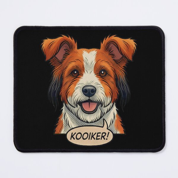 Item preview, Kooiker Retro Vintage Comic Art – Cute Dutch Decoy Dog designed and sold by Pfotenfaden.