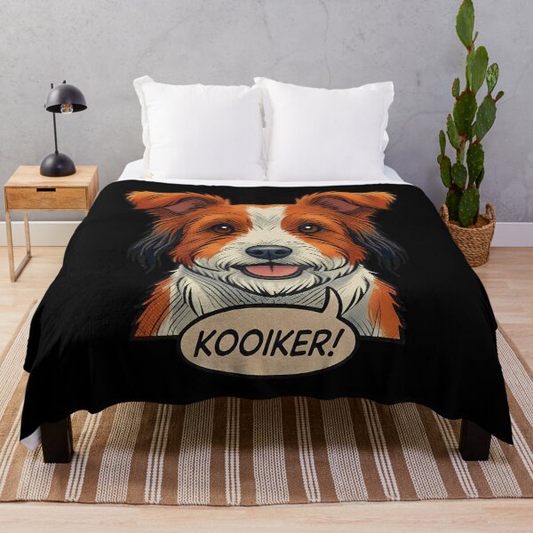 Item preview, Kooiker Retro Vintage Comic Art – Cute Dutch Decoy Dog designed and sold by Pfotenfaden.