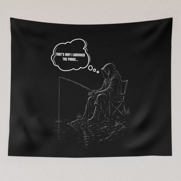 Item preview, Why I Survived The Order 66 - Funny Sci-Fi Fishing designed and sold by GeekAnglerStore.