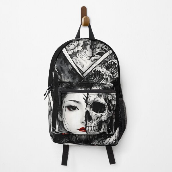 Item preview, Skull Geisha Kintsugi - Japanese Gothic Tattoo Art designed and sold by MouradStudio.