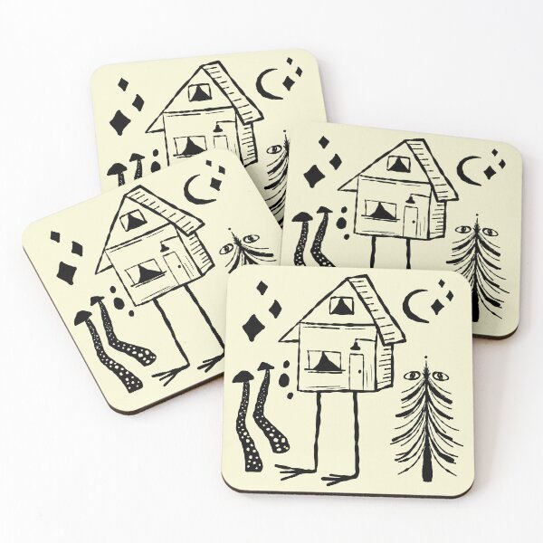 Item preview, Baba Yaga Chicken Leg House Folk Print designed and sold by adamstav-prints.