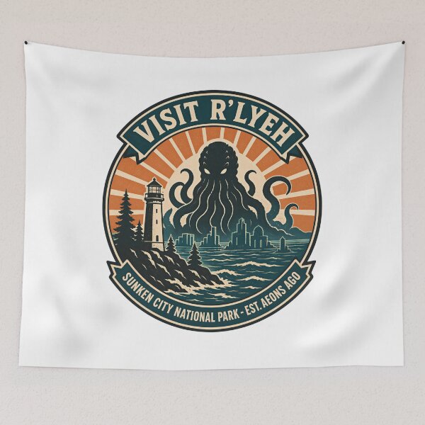 Item preview, Visit R'lyeh - Sunken City National Park designed and sold by Fenay Designs.