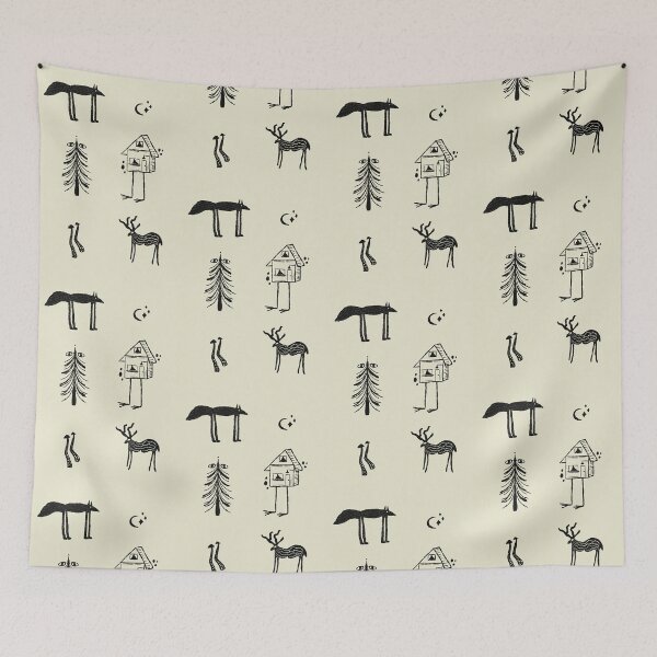 Item preview, Baba Yaga Chicken Leg House Folk Print designed and sold by adamstav-prints.
