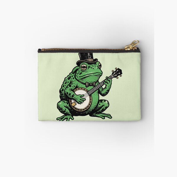 Item preview, Vintage Frog Playing Banjo Top Hat Bluegrass designed and sold by Amir Faysal.
