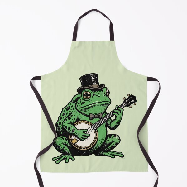 Item preview, Vintage Frog Playing Banjo Top Hat Bluegrass designed and sold by Amir Faysal.