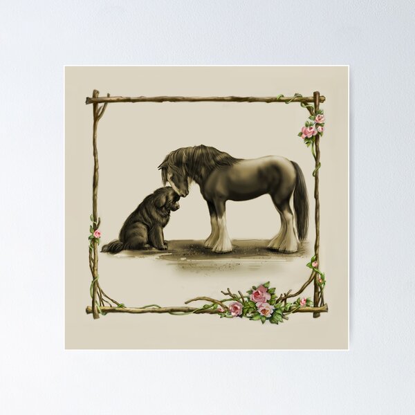 Item preview, Clydesdale and Newfie designed and sold by Patricia Reeder Eubank.