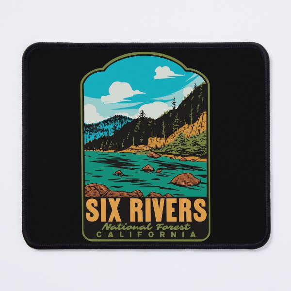 Item preview, Smith River Six Rivers National Forest Retro Travel Art designed and sold by HalpinDesign.