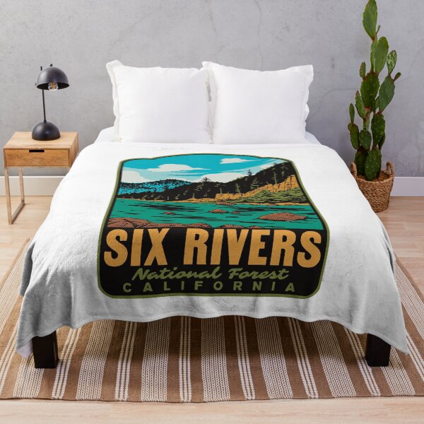 Item preview, Smith River Six Rivers National Forest Retro Travel Art designed and sold by HalpinDesign.