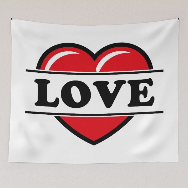 Item preview, Heart / Love (Present / Gift / Black 2C) designed and sold by MrFaulbaum.