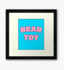 Bear Toy (Pink) Framed Print