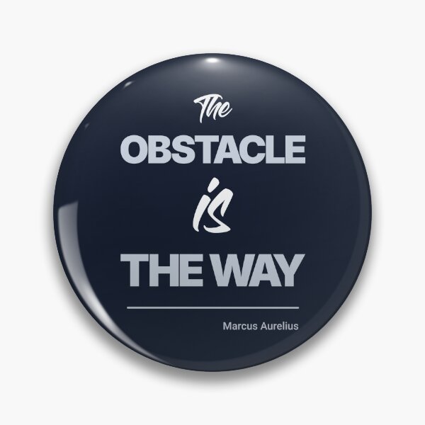 Item preview, The Obstacle Is the Way - Marcus Aurelius - Minimalist Style Stoic Quote - Light Version designed and sold by Stoic Core.