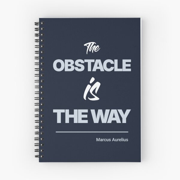 Item preview, The Obstacle Is the Way - Marcus Aurelius - Minimalist Style Stoic Quote - Light Version designed and sold by Stoic Core.